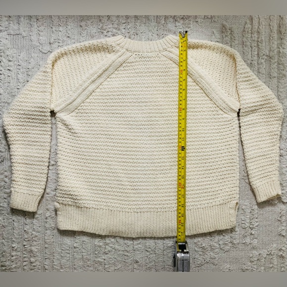 Madewell Cream Ribbed Knit Sweater - Picture 5 of 7